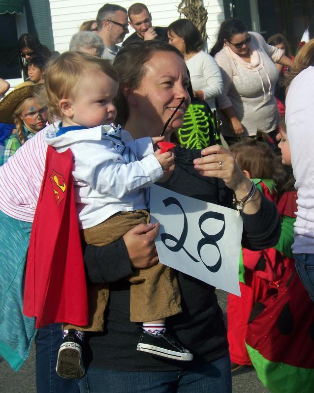 In the 0 to 3-year-old category, no one was cuter than Leo Forns who won first place as Clark Kent/Superman with some help from his mom Tracey. BY MATTHEW BERNAT